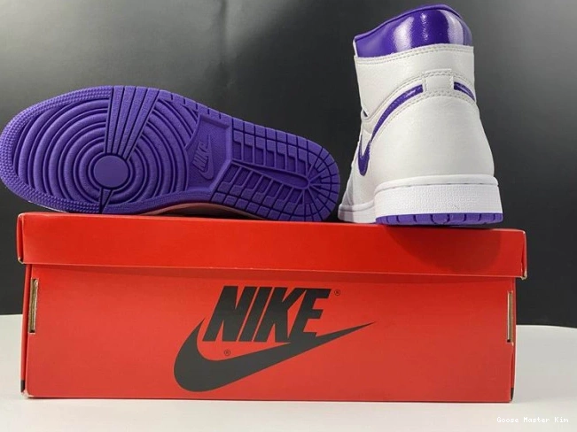 JORDAN HIGH PURPLE RETRO 1 COURT AIR CD0461-151 0806